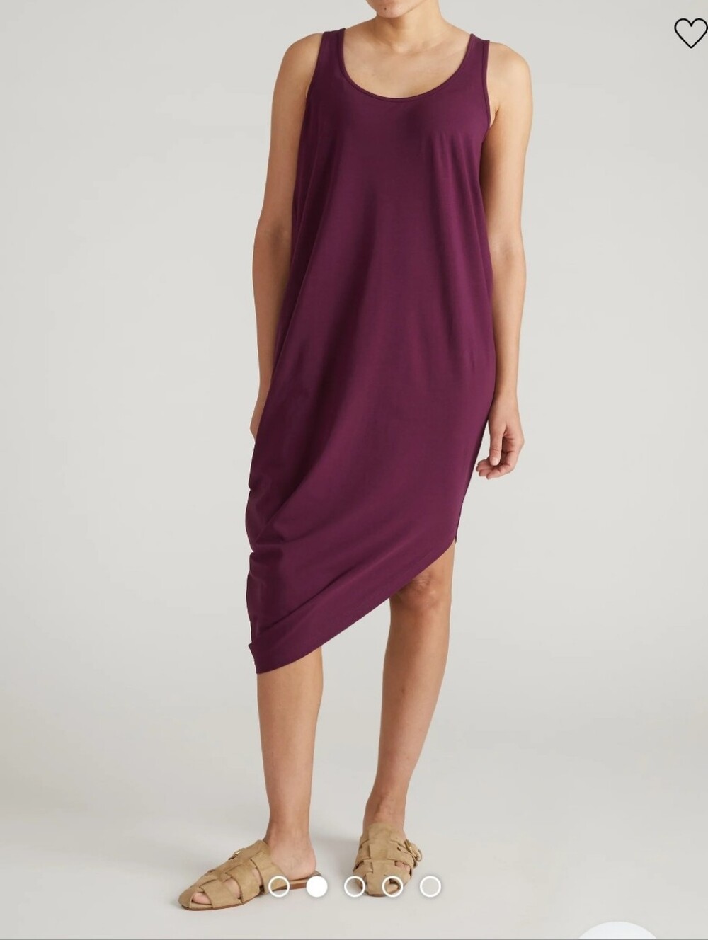 Universal Standard Iconic Geneva Tank Dress Gamay Size Small 14 16 Pima Cotton